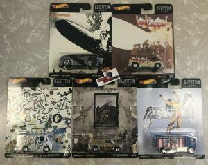 2019 Hot Wheels Led Zeppelin 5 Car Set
