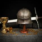 Wooden Helmet Stand for Cosplay & Accessories