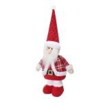 Cute Holiday Plush Figurines: Santa, Snowmen, Reindeer