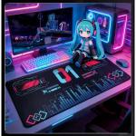 Hatsune Miku Electronic Music Theme Mouse Pad