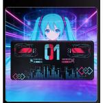 Hatsune Miku Electronic Music Theme Mouse Pad