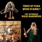 Solid Wood Hat Stand for Medieval Cosplay