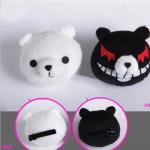 IHYAMS Junko Enoshima Light Pink Cosplay Hair Wig Danganronpa Dangan Ronpa Heat Resistance Fiber Chip Ponytails + bears+ wig cap