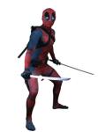 US Deadpool Spider-Man Cosplay Adult Jumpsuit Halloween Costume Accessories