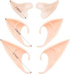 Soft Pointed Elf Ears - 6 Pairs for Cosplay