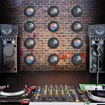 12 Pack Retro Fake Vinyl Records Wall Decor