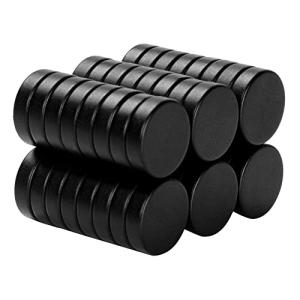 45 Pcs Neodymium Round Fridge Magnets - Black