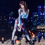 D.Va Cosplay Bodysuit for Halloween and Parties