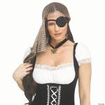 Gold Rhinestone Pirate Eyepatch and Accessories Kit