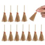 Mini Witch Broom Set - 12 Pcs for Cosplay