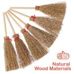 Mini Witch Broom Set - 12 Pcs for Cosplay