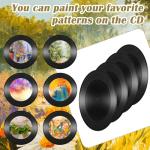 24 Pack Black Vinyl Records for Room Decor