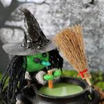 Mini Witch Broom Set - 12 Pcs for Cosplay