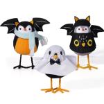 Handmade Halloween Felt Bird Statues - 3pcs Set
