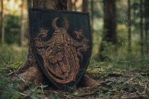 Antique Nautical Shield for Cosplay & Decor