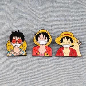 Luffy Zoro Enamel Pins Set for Cosplay