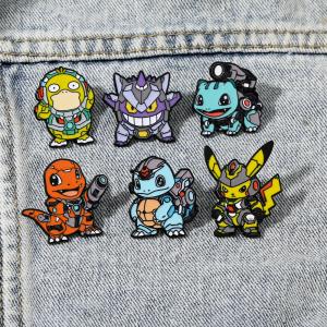 6-Piece Pokemon Enamel Pin Set for Fans