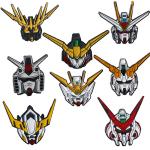 8-Piece Anime Robot Brooch Pin Set
