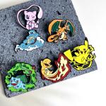 6-Piece Pokemon Enamel Pin Set for Fans