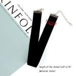 Black Velvet Layered Choker Necklace for Cosplay