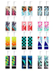 Tanjiro Earrings - Anime Demon Slayer Cosplay Jewelry