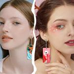 Tanjiro Earrings - Anime Demon Slayer Cosplay Jewelry