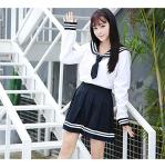 Navy Blue Sailor Uniform Skirt Cosplay Set
