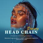 Vintage 1970s Silver and Blue Crystal Head Jewelry