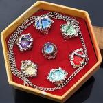 Katekyo Reborn Seven Gem Rings Set for Cosplay