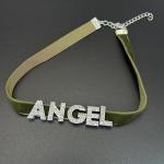 Personalized Velvet Collar Choker with Charm