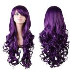 Purple Curly Cosplay Wig - 32" Heat Resistant