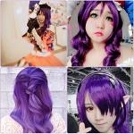 Purple Curly Cosplay Wig - 32" Heat Resistant