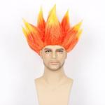 Short Spiky Orange Ombre Wig for Cosplay