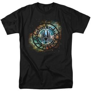 Battlestar Galactica Logo T-Shirt - Black Medium