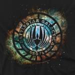 Battlestar Galactica Logo T-Shirt - Black Medium