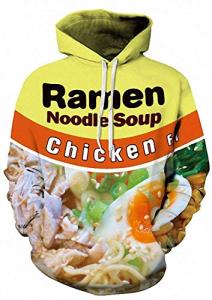 Cute 3D Ramen Noodle Soup Hoodie for All