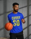 Youth Curry #30 Expression Tee Hoodie - Royal Blue
