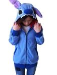 King Ma Unisex Cartoon Hoodie Cosplay Royal Blue