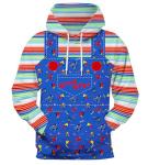Chucky Horror Doll Cosplay Hoodie for Men