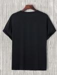 Men's Cross Print Short Sleeve Tee in Black