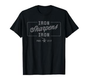 Iron Sharpens Iron Christian Men’s Workout T-Shirt