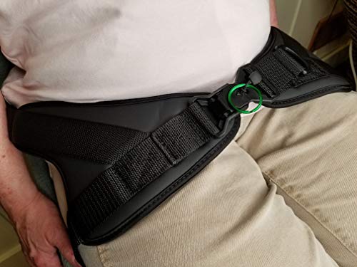 Wheelchair 4 Point Pelvic Padded Belt with Limit-Less Magnetic Self Engaging Buckles (with Back Mount Hardware)