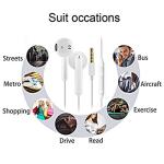 2 Pack Wired Earbuds with Microphone and Noise Isolation