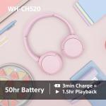 Sony WH-CH520 Wireless On-Ear Headphones - Black