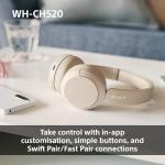 Sony WH-CH520 Wireless On-Ear Headphones - Black