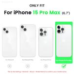 ORNARTO iPhone 15 Pro Max Slim Silicone Case - Pink