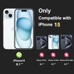 iCatchy Clear iPhone 15 Case - Shockproof Bumper