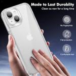 iCatchy Clear iPhone 15 Case - Shockproof Bumper