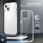iCatchy Clear iPhone 15 Case - Shockproof Bumper