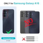 Samsung A16 Case: Shockproof, Kickstand, 4 Card Slots